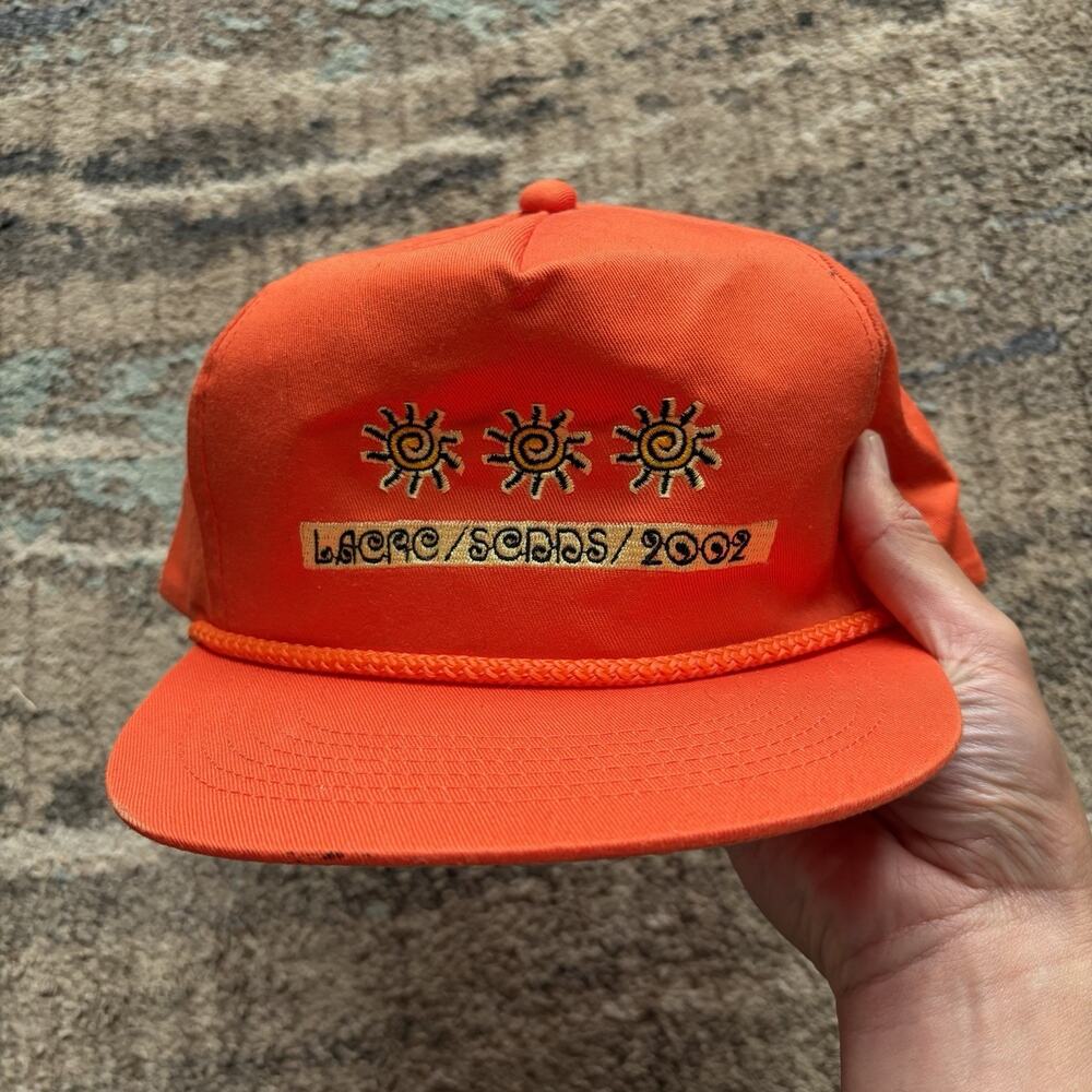 Men's Vintage Laere Sedds 2002 Environmental Resources Orange Sun Snapback Hat